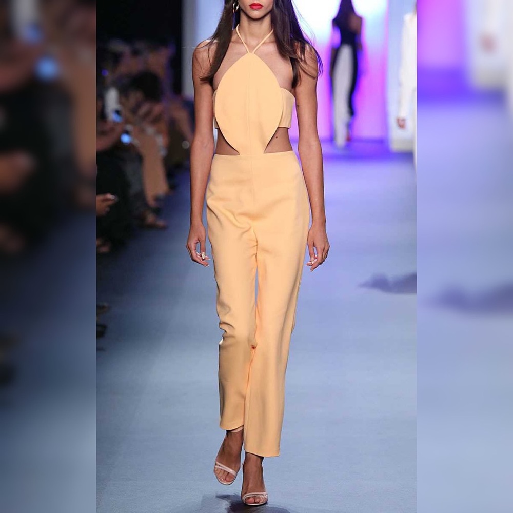 NWT Cushnie et Ochs Y2K Halter Jumpsuit 2